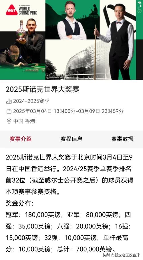2025斯諾克世界公開賽落幕，前16排名變動(dòng)，誰能撼動(dòng)榜首？